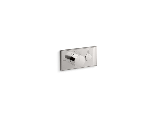 KOHLER K-26345-9-TT Anthem One-Outlet Recessed Mechanical Thermostatic Valve Control In Titanium