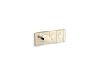 KOHLER K-26346-9-AF Anthem Two-Outlet Recessed Mechanical Thermostatic Valve Control - Vibrant French Gold