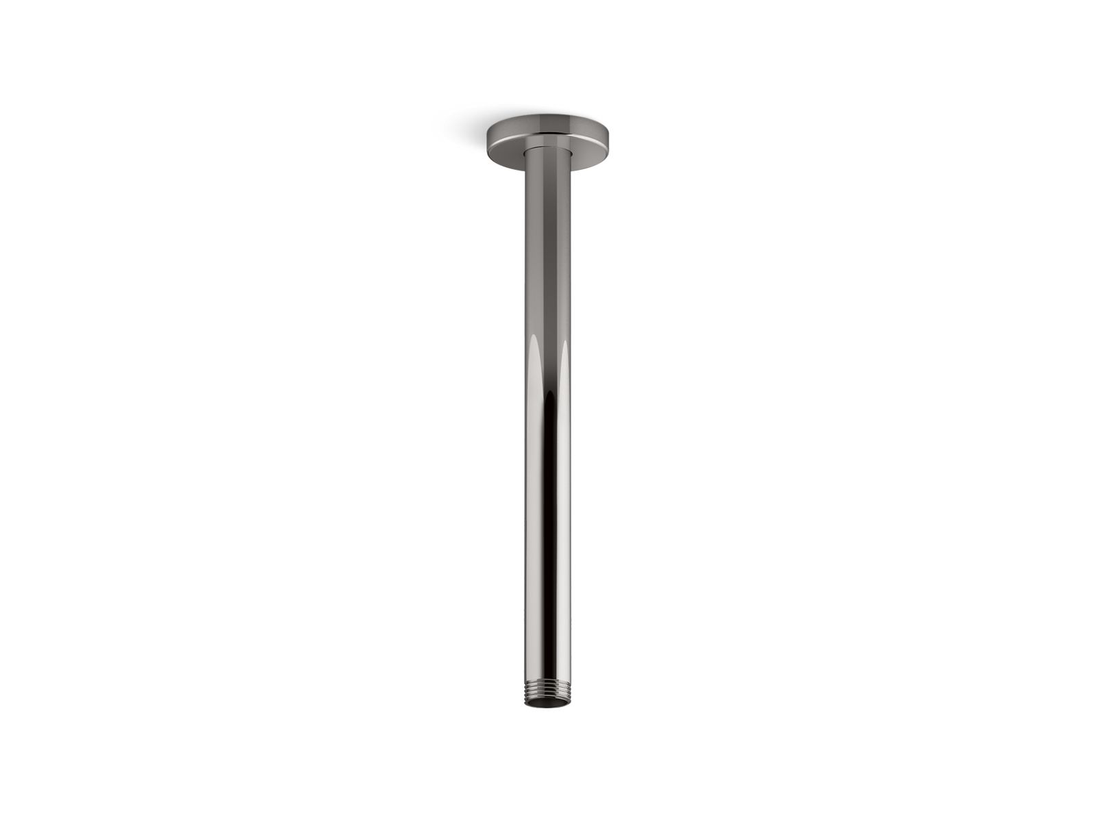 KOHLER K-26321-TT Statement 12" Ceiling-Mount Single-Function Rainhead Arm And Flange - Vibrant Titanium