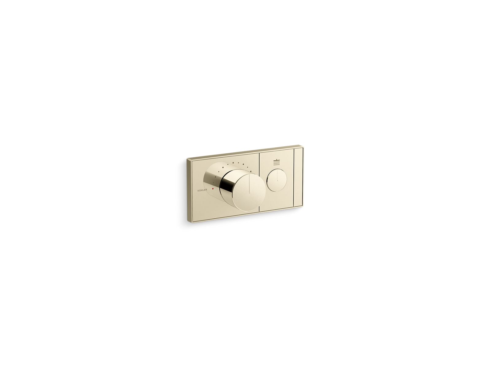 KOHLER K-26345-9-AF Anthem One-Outlet Recessed Mechanical Thermostatic Valve Control - Vibrant French Gold