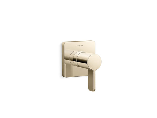 KOHLER K-T23509-4-AF Parallel Transfer Valve Trim With Lever Handle In Vibrant French Gold