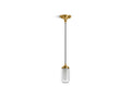 KOHLER K-22653-PE01-2GL Artifacts 4" Pendant - Brushed Moderne Brass