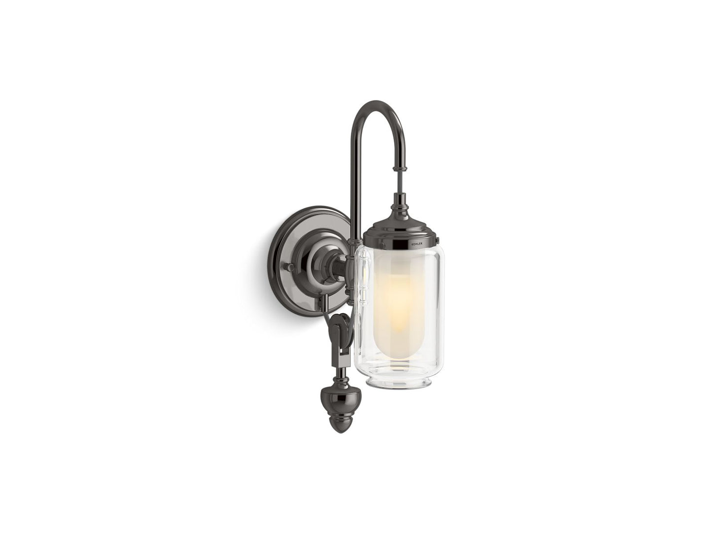 KOHLER K-72581-TTL Artifacts One-Light Adjustable Sconce In Titanium