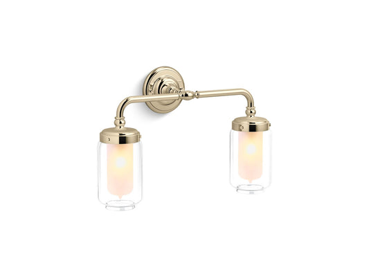 KOHLER K-72582-AFL Artifacts Two-Light Sconce In French Gold