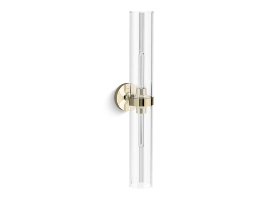 KOHLER K-27264-SC02-AFL Purist Two-Light Sconce In French Gold