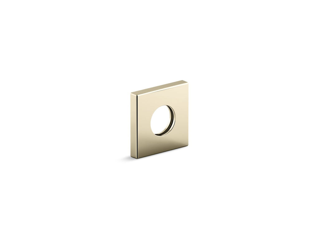 KOHLER K-76335-AF Shower Arm Trim Kit, Square - Vibrant French Gold