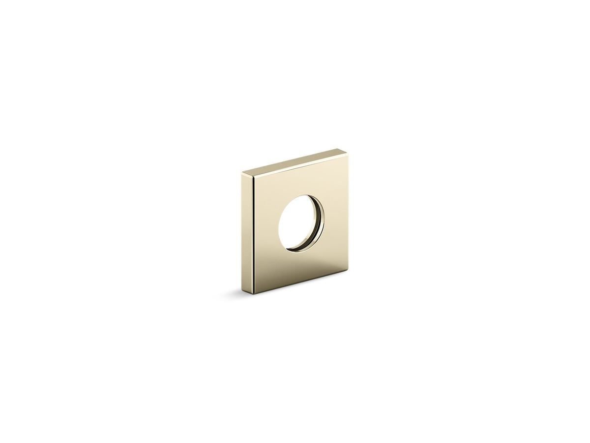 KOHLER K-76335-AF Shower Arm Trim Kit, Square - Vibrant French Gold
