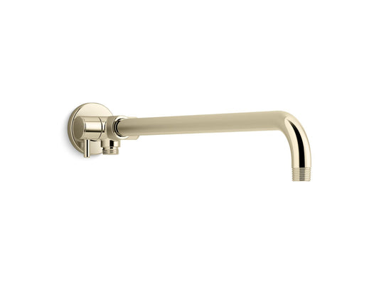 KOHLER K-76332-AF Wall-Mount Rainhead Arm With 3-Way Diverter In Vibrant French Gold