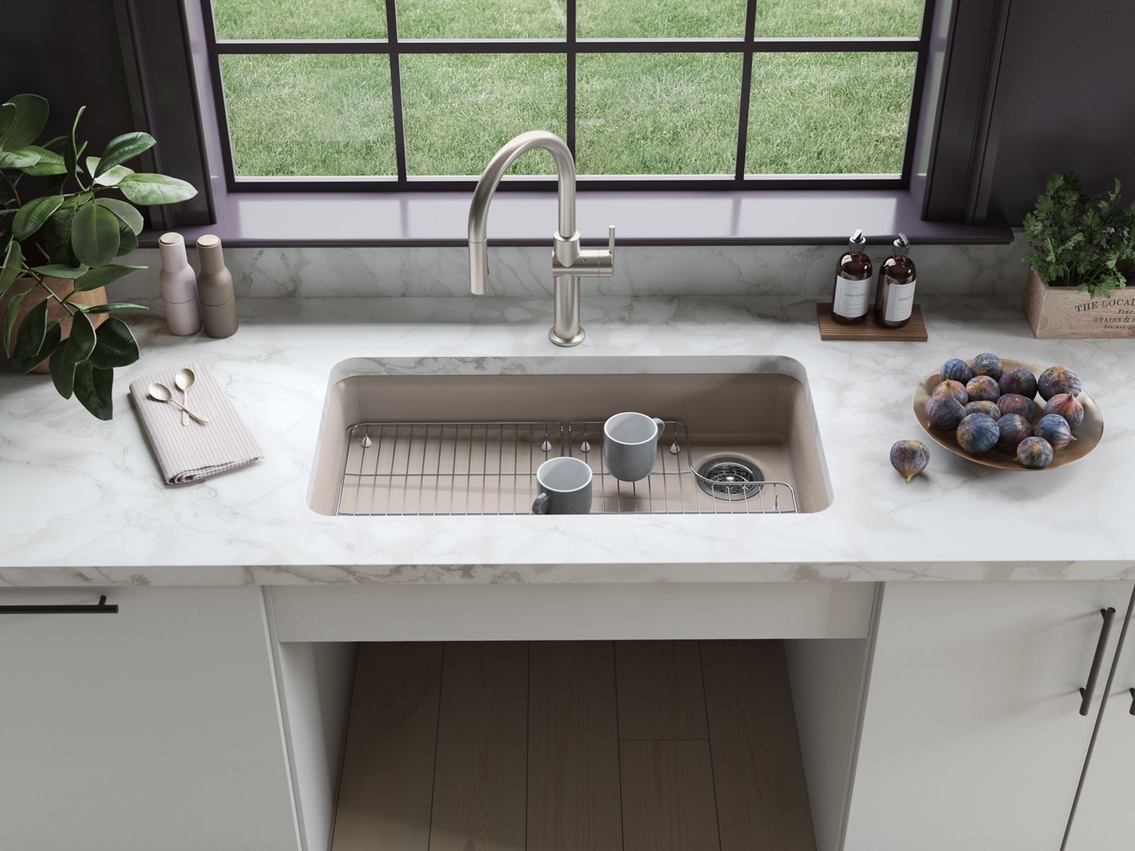 KOHLER K-22974-2MB Crue Touchless Pull-Down Kitchen Sink Faucet With Three-Function Sprayhead - Vibrant Brushed Moderne Brass