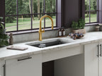 KOHLER K-22974-2MB Crue Touchless Pull-Down Kitchen Sink Faucet With Three-Function Sprayhead - Vibrant Brushed Moderne Brass