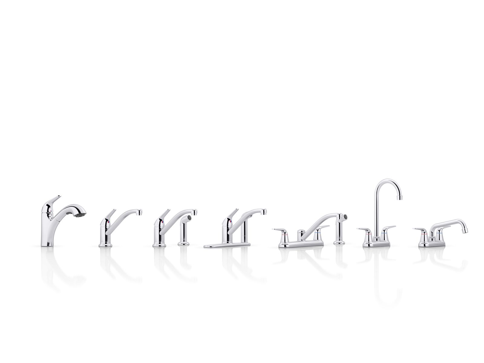 KOHLER K-30619-CP Jolt Two-Handle Laundry And Utility Sink Faucet With 3/4" Threaded Ght Spout - Polished Chrome