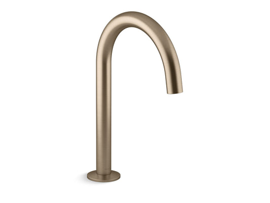 KOHLER K-77985-BV Components Deck-Mount Bath Spout With Tube Design In Vibrant Brushed Bronze