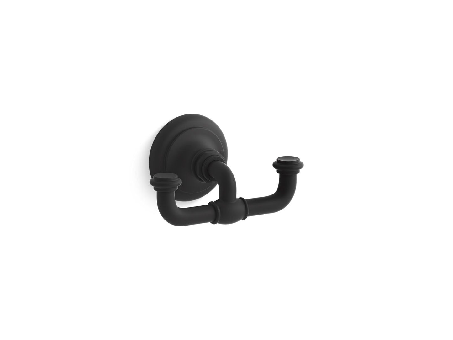 KOHLER K-72572-BL Artifacts Double Robe Hook In Matte Black