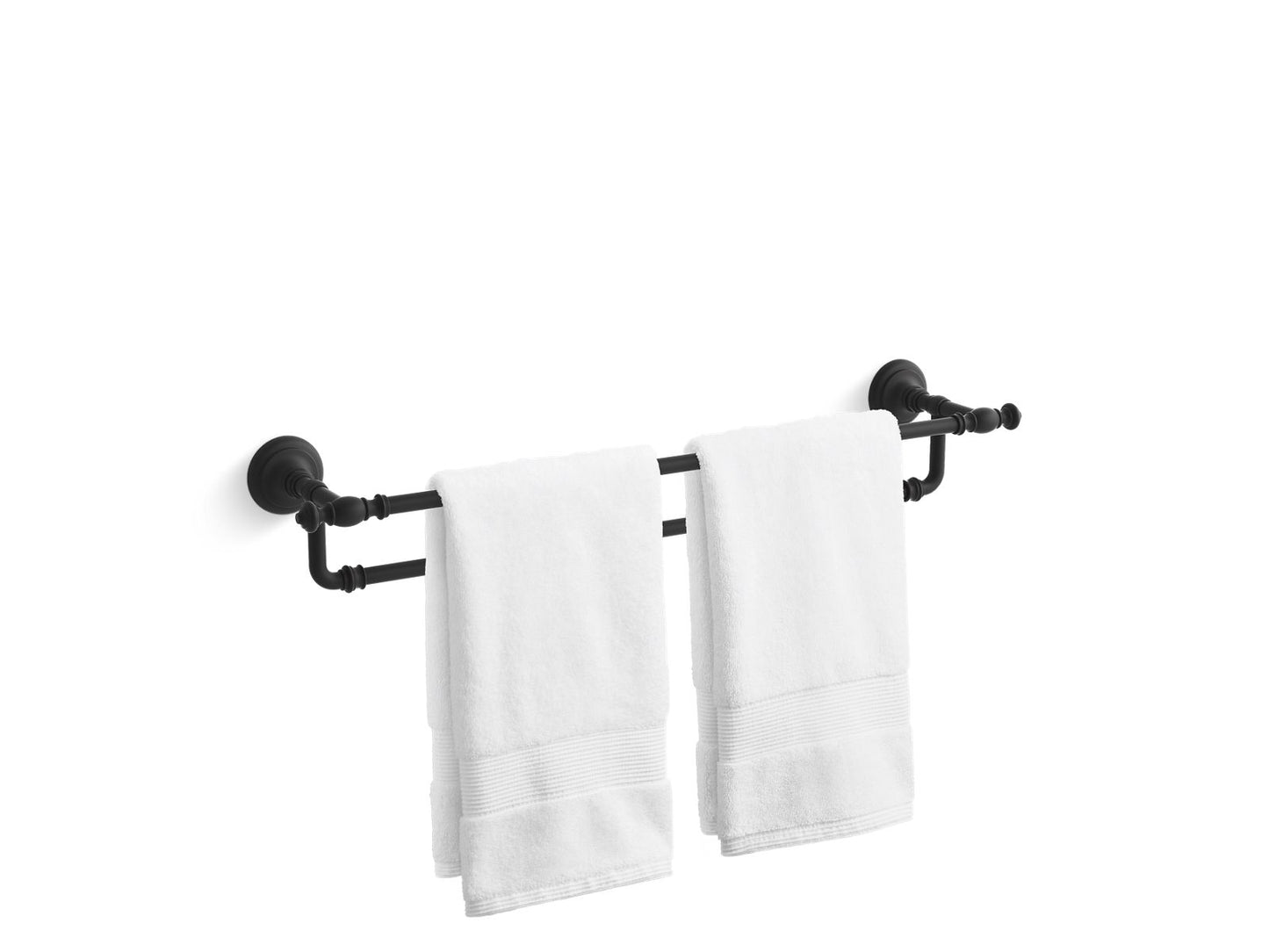 KOHLER K-72570-BL Artifacts 24" Double Towel Bar In Matte Black