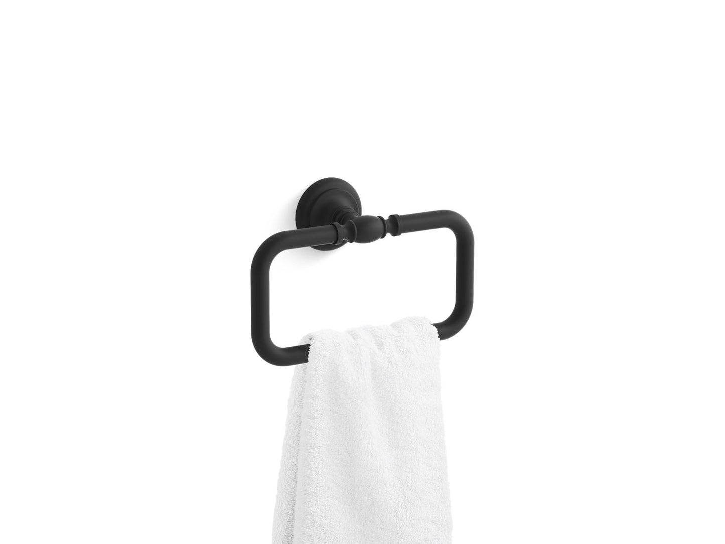 KOHLER K-72571-BL Artifacts Towel Ring In Matte Black