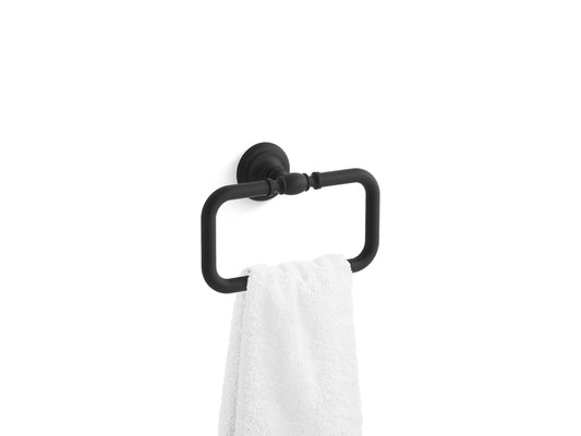 KOHLER K-72571-BL Artifacts Towel Ring In Matte Black