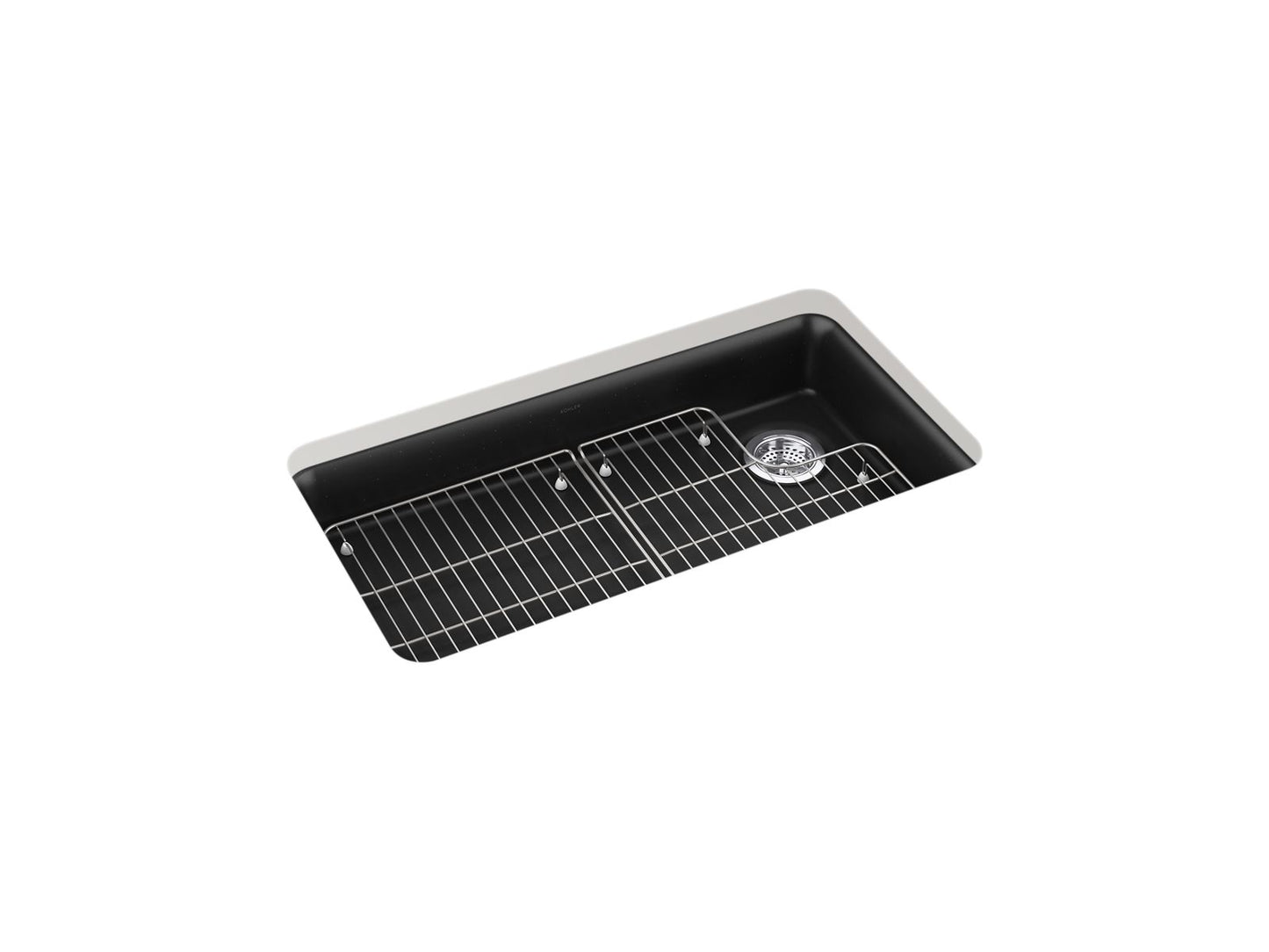 KOHLER K-27785-CM1 Cairn 33" Undermount Single-Bowl Kitchen Sink In Matte Black