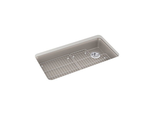 KOHLER K-27785-CM3 Cairn 33" Undermount Single-Bowl Kitchen Sink In Matte Taupe