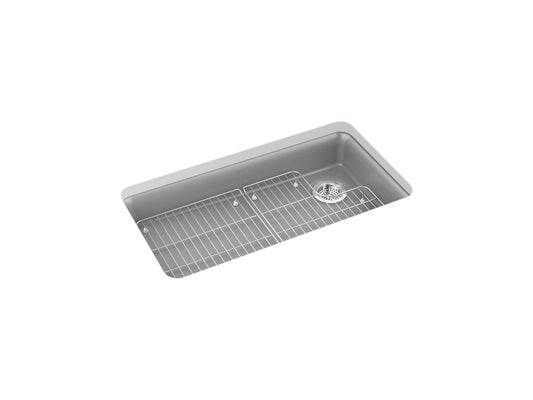 KOHLER K-27785-CM4 Cairn 33" Undermount Single-Bowl Kitchen Sink In Matte Grey