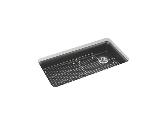 KOHLER K-27785-CM7 Cairn 33" Undermount Single-Bowl Kitchen Sink In Matte Graphite