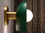 KOHLER K-31782-SC01-BML Jabot One-Light Sconce - Black With Brass Trim
