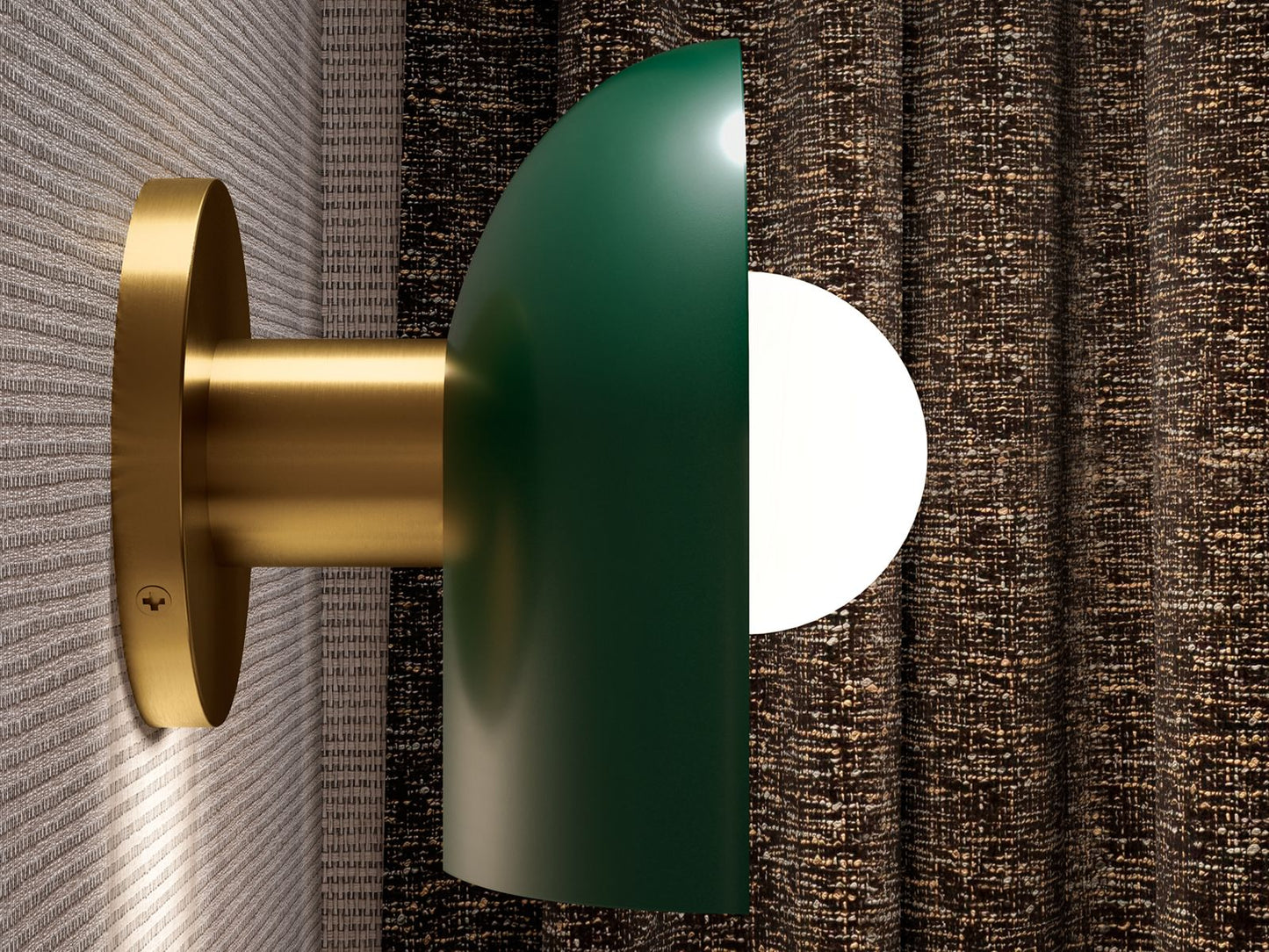 KOHLER K-31782-SC01-BML Jabot One-light sconce - Black with Brass Trim