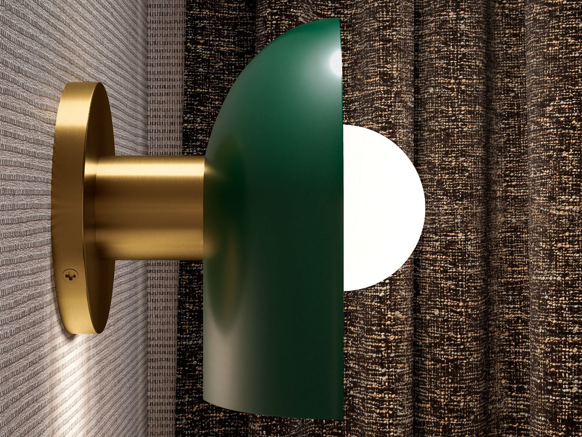 KOHLER K-31782-SC01-BML Jabot One-Light Sconce - Black With Brass Trim