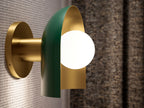 KOHLER K-31782-SC01-BML Jabot One-Light Sconce - Black With Brass Trim