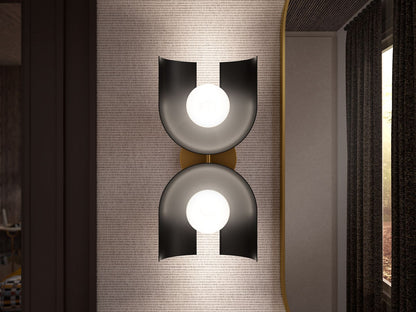 KOHLER K-31783-SC02-6GL Jabot Two-light sconce - Jade w/Brushed Moderne Brass Accents