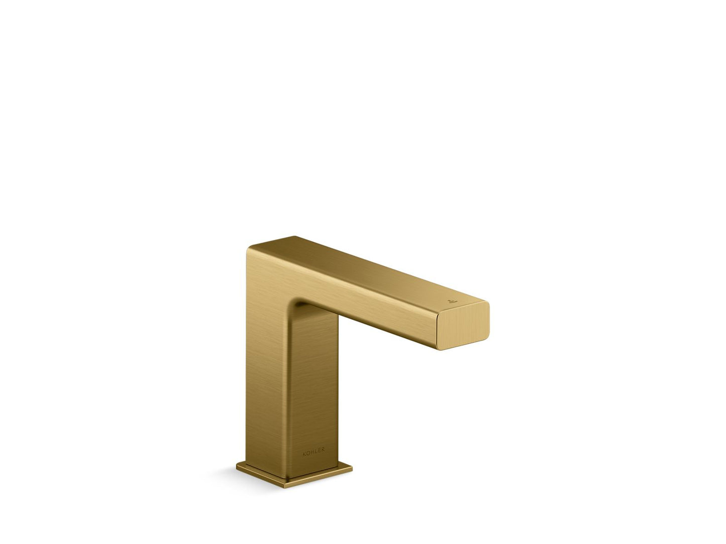 KOHLER K-103S37-SANA-2MB Touchless faucet with Kinesis® sensor technology and temperature mixer, AC-powered  -  Vibrant Brushed Moderne Brass