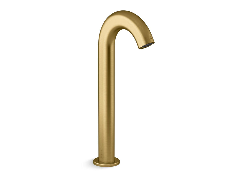 KOHLER K-103B86-SANA-2MB Oblo Touchless Faucet With Kinesis Sensor Technology, Ac-Powered - Vibrant Brushed Moderne Brass