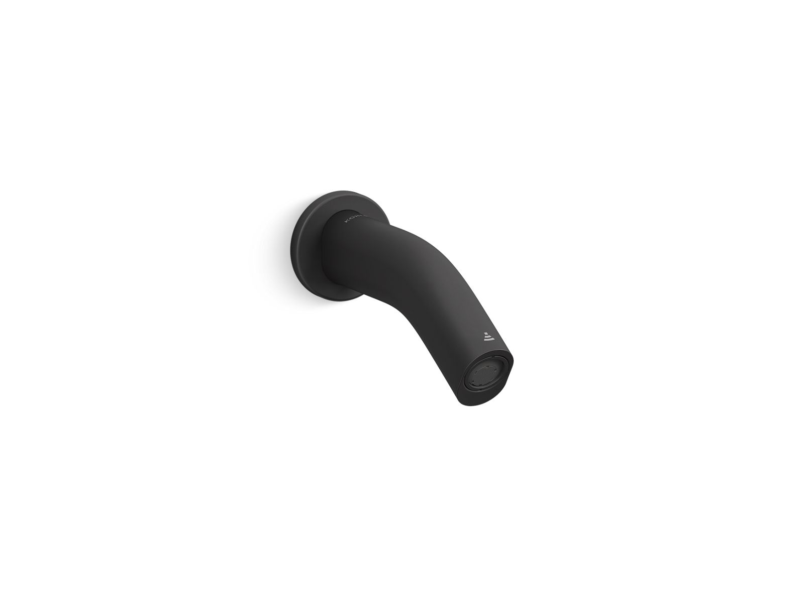 KOHLER K-123B16-SANA-BL Oblo Wall-Mount Touchless Faucet With Kinesis Sensor Technology, Ac-Powered - Matte Black
