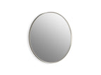 KOHLER K-31368-BNL Essential 32" Round Framed Mirror - Brushed Nickel