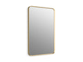 KOHLER K-31364-BGL Essential 24" X 36" Rectangular Framed Mirror - Moderne Brushed Gold