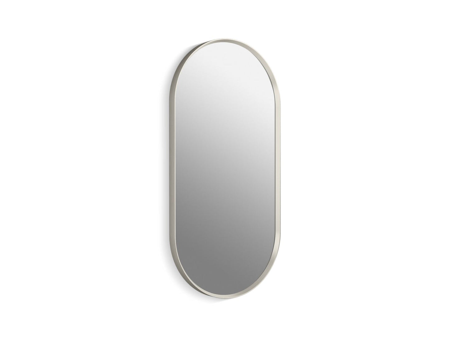 KOHLER K-31371-BNL Essential 18" X 36" Capsule Mirror In Brushed Nickel