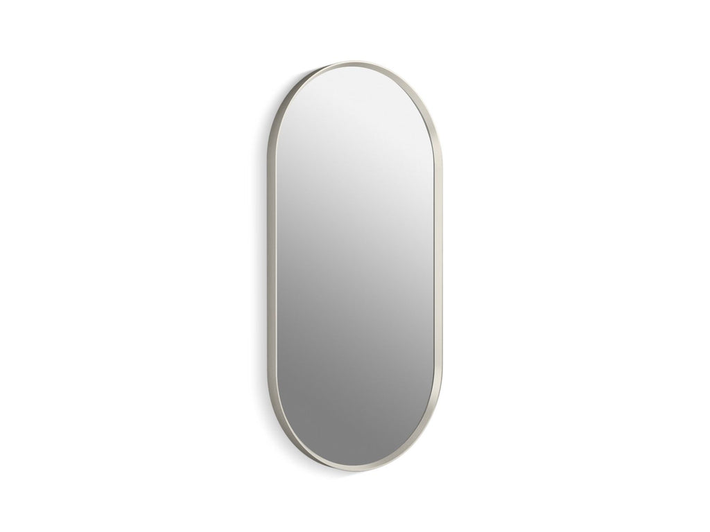 KOHLER K-31371-BNL Essential 18" X 36" Capsule Framed Mirror - Brushed Nickel