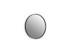 KOHLER K-31367-BLL Essential 22" Round Framed Mirror - Matte Black