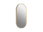 KOHLER K-31371-BGL Essential 18" X 36" Capsule Framed Mirror - Moderne Brushed Gold