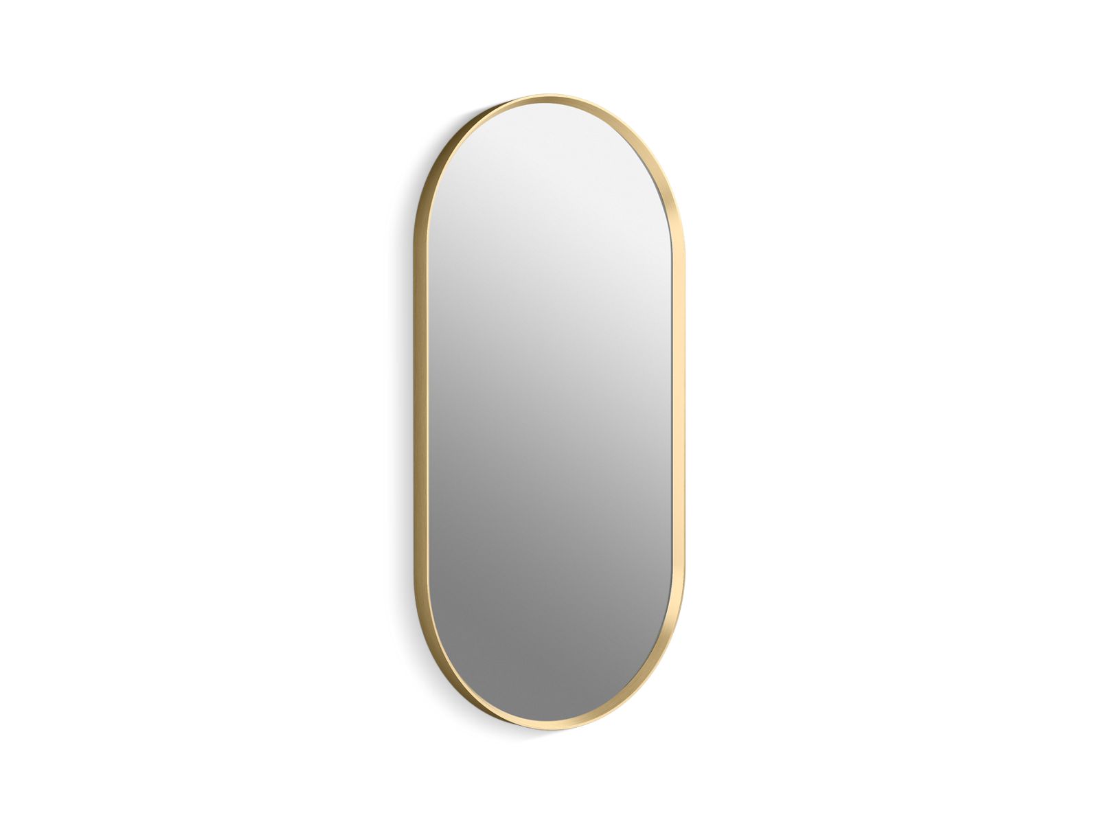 KOHLER K-31371-BGL Essential 18" X 36" Capsule Framed Mirror - Moderne Brushed Gold