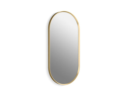 KOHLER K-31371-BGL Essential 18" x 36" capsule framed mirror - Moderne Brushed Gold