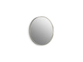 KOHLER K-31367-BNL Essential 22" Round Framed Mirror - Brushed Nickel