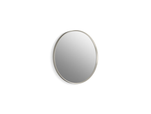 KOHLER K-31367-BNL Essential 22" round framed mirror - Brushed Nickel