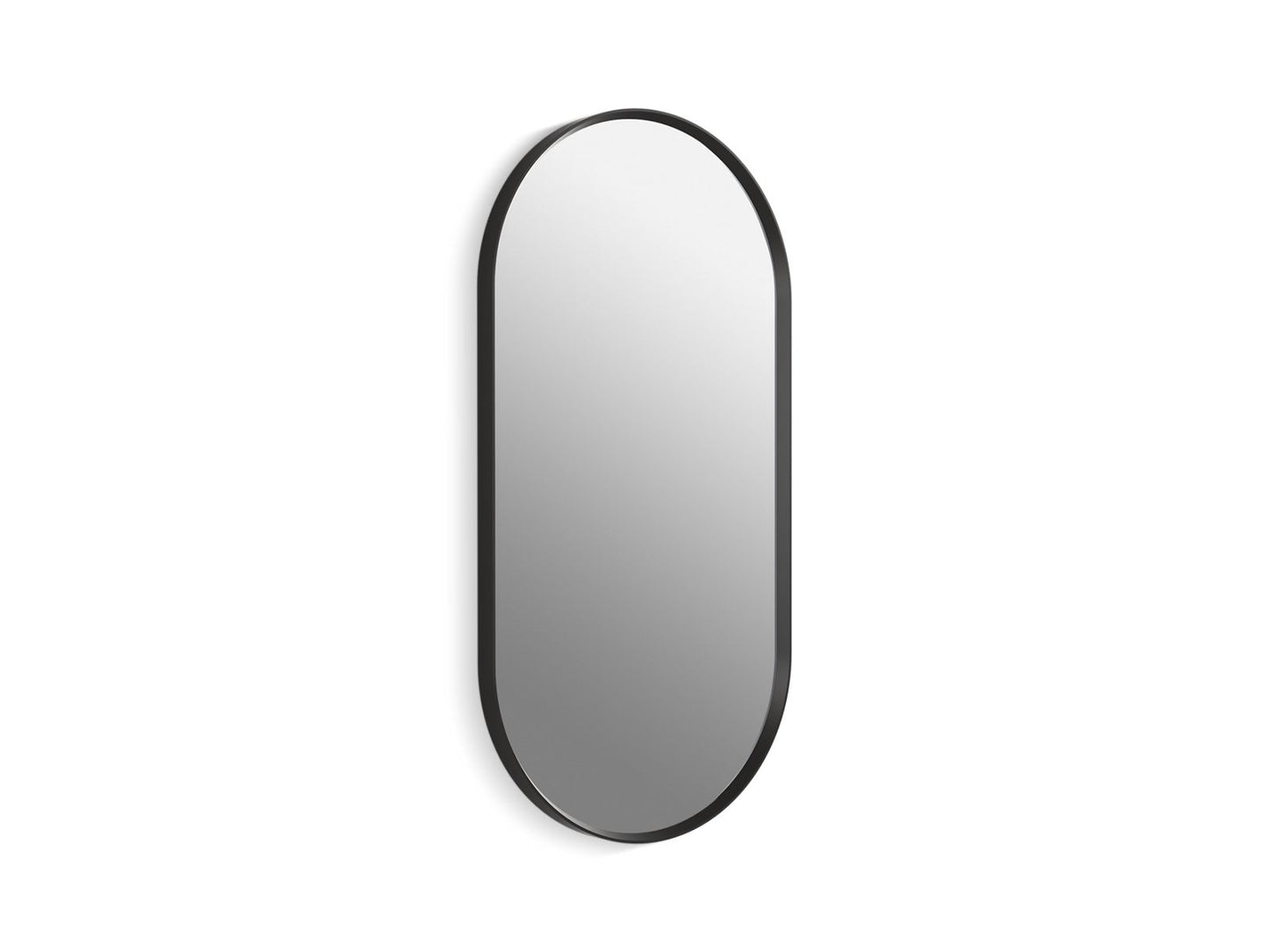 KOHLER K-31371-BLL Essential 18" x 36" capsule framed mirror - Matte Black