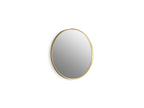 KOHLER K-31367-BGL Essential 22" Round Framed Mirror - Moderne Brushed Gold