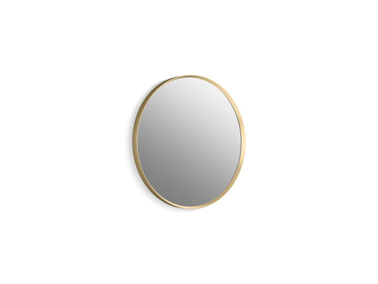 KOHLER K-31367-BGL Essential 22" round framed mirror - Moderne Brushed Gold