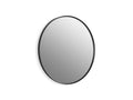 KOHLER K-31368-BLL Essential 32" Round Framed Mirror - Matte Black