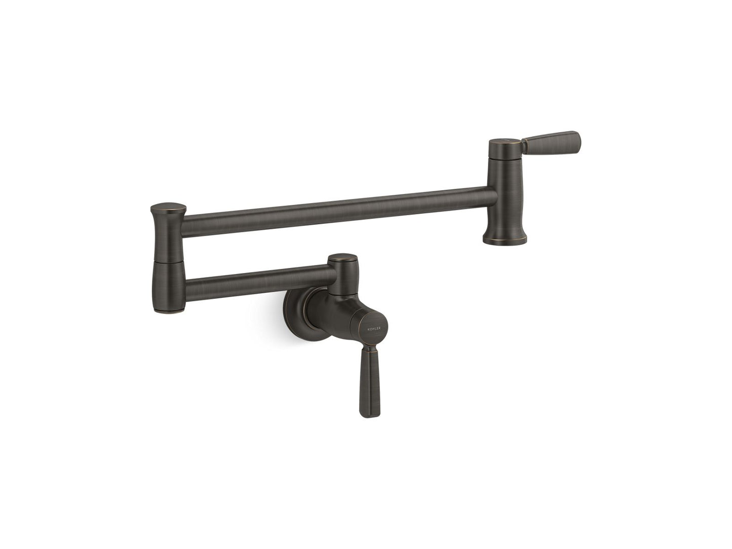 KOHLER K-35744-2BZ Wall-Mount Pot Filler In Oil-Rubbed Bronze