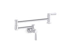 KOHLER K-35744-VS Wall-Mount Pot Filler - Vibrant Stainless