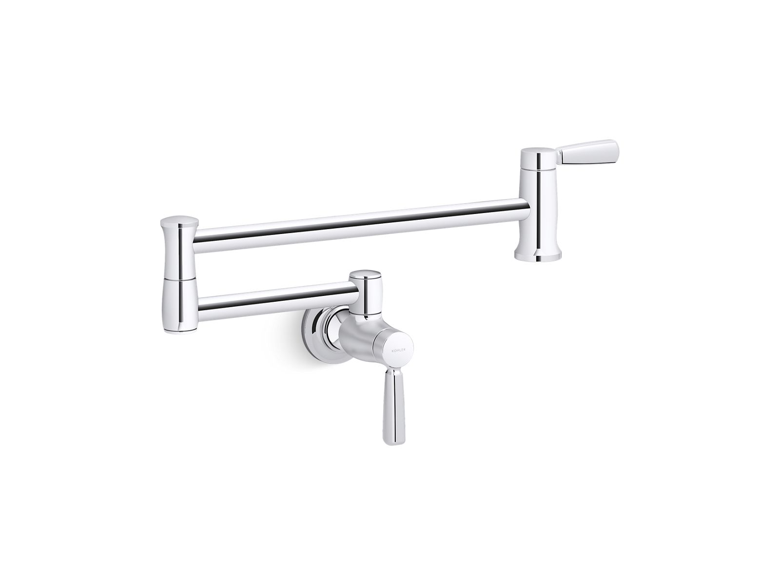 KOHLER K-35744-VS Wall-Mount Pot Filler - Vibrant Stainless