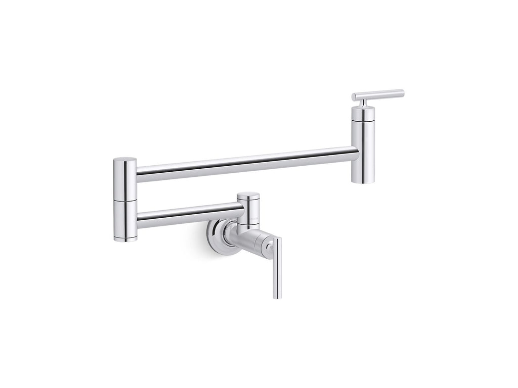 KOHLER K-35745-BL Wall-Mount Pot Filler - Matte Black